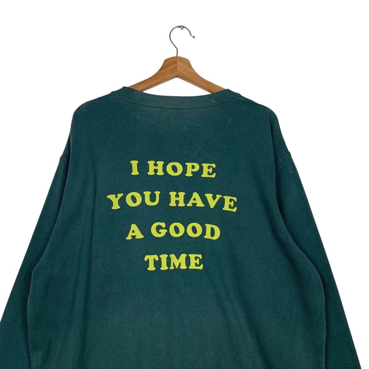 Peanuts PEANUTS SNOOPY Woodstock Green Sweatshirt #2631-C118 Size US XL / EU 56 / 4 - 2 Thumbnail