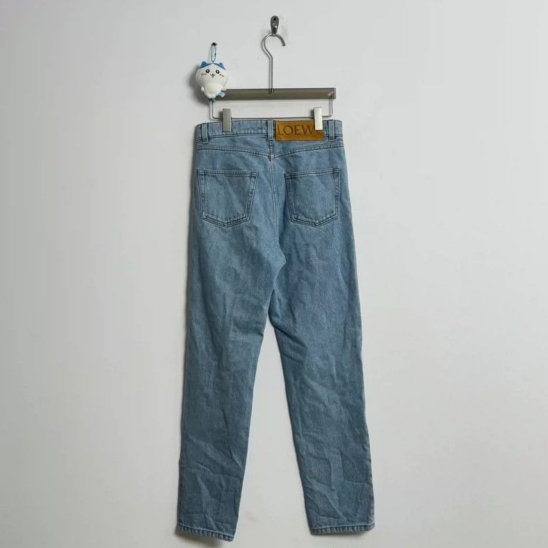 Loewe LOEWE Denim Jeans with Leather Patch Letter Logo Size 25" / US 0 / IT 36 - 3 Thumbnail