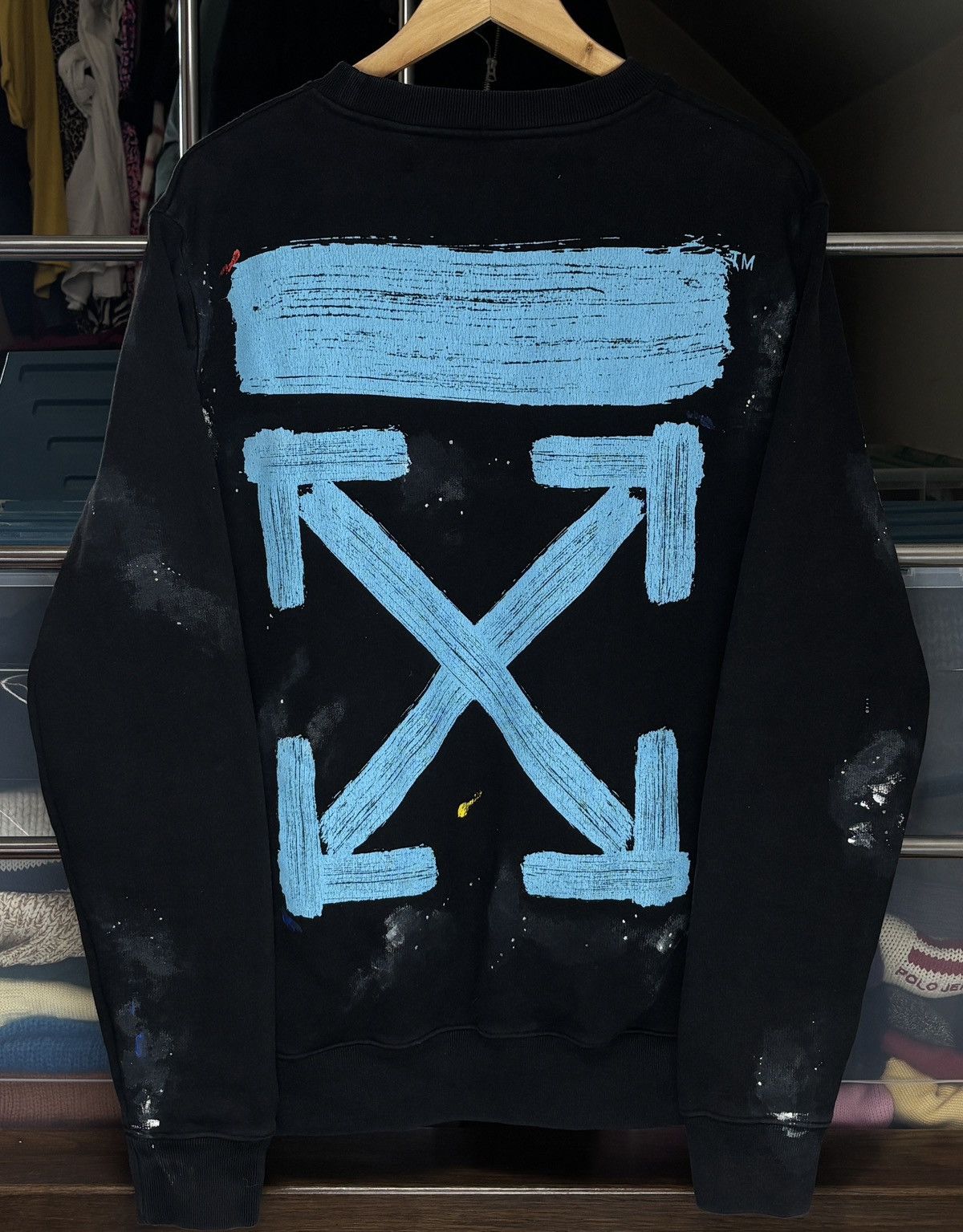 Off-White Off-White accident Melbourne limited rare galaxy sweatshirt Size US M / EU 48-50 / 2 - 5 Thumbnail