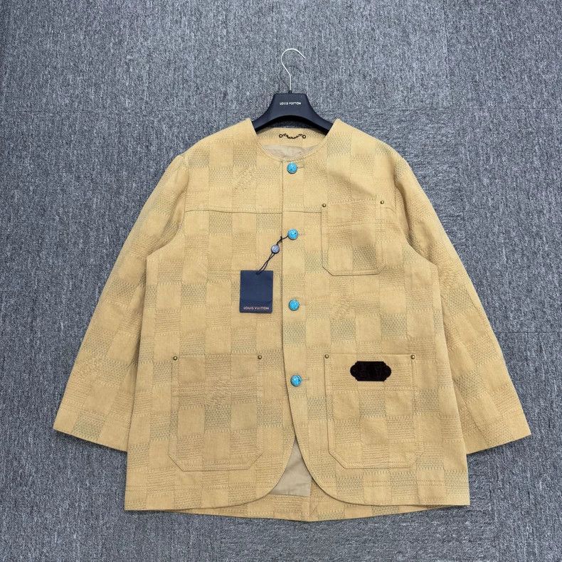 Louis Vuitton louis vuitton Co-branded checkerboard denim jacket 2501-Ne Size US L / EU 52-54 / 3 - 2 Thumbnail