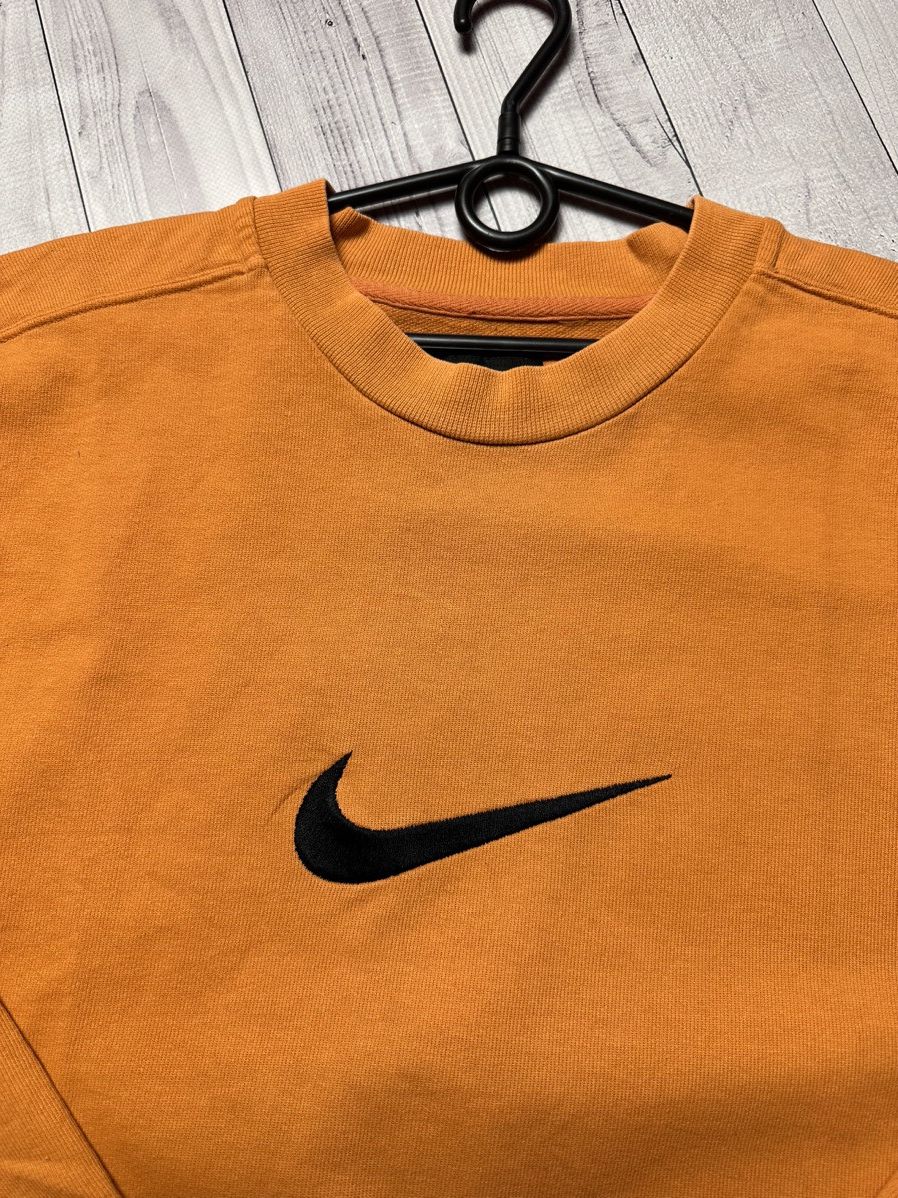 Nike × Vintage Vintage Nike sweatshirt logo orange size L big swoosh Size US L / EU 52-54 / 3 - 4 Thumbnail