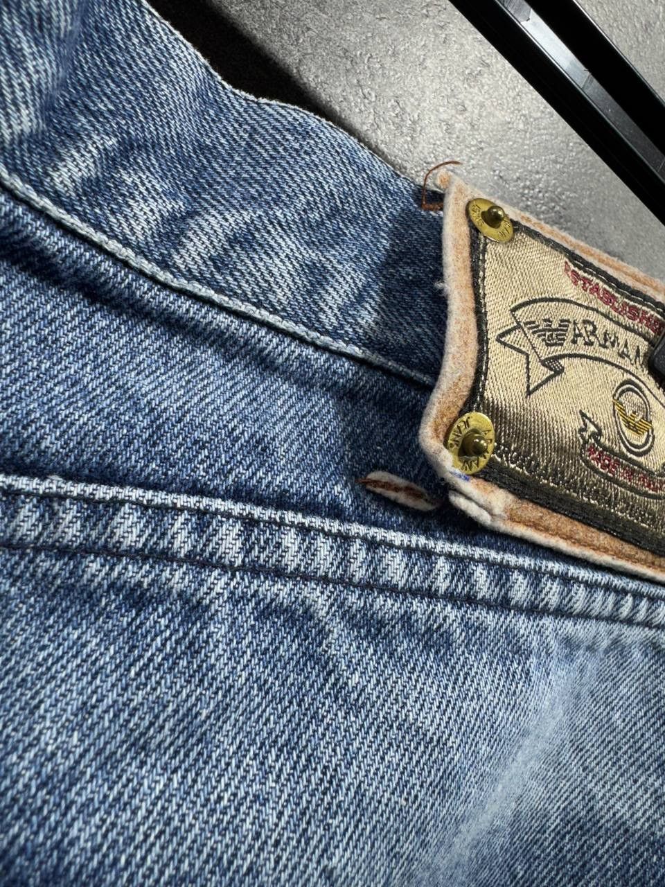 Giorgio Armani Vintage 90s Italy Giorgio Armani Distressed Baggy Jeans Size US 36 / EU 52 - 10 Thumbnail