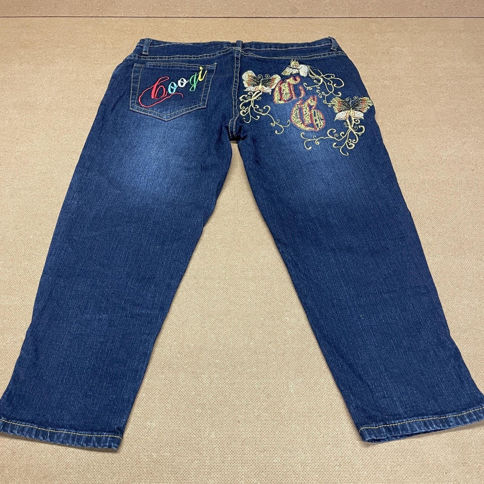 Coogi Coogi Jeans Womens 9/10 Dark Wash Embroidered Butterfly Size 30" / US 8 / IT 44 - 1 Thumbnail