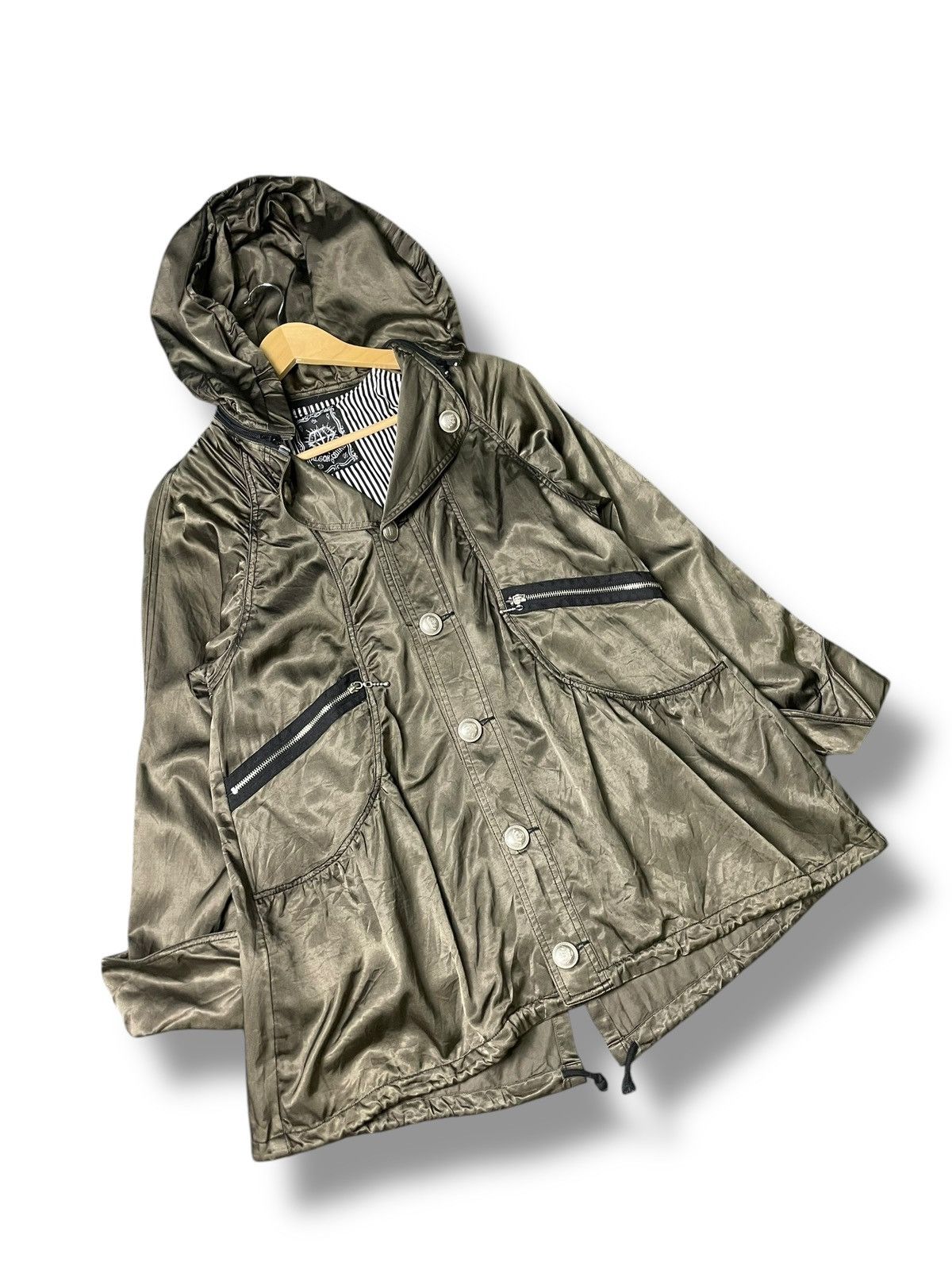 Japanese Brand × Seditionaries × Vintage ALGONQUINS Brand Shimmer Hooded Jacket (77) Size US M / EU 48-50 / 2 - 4 Thumbnail