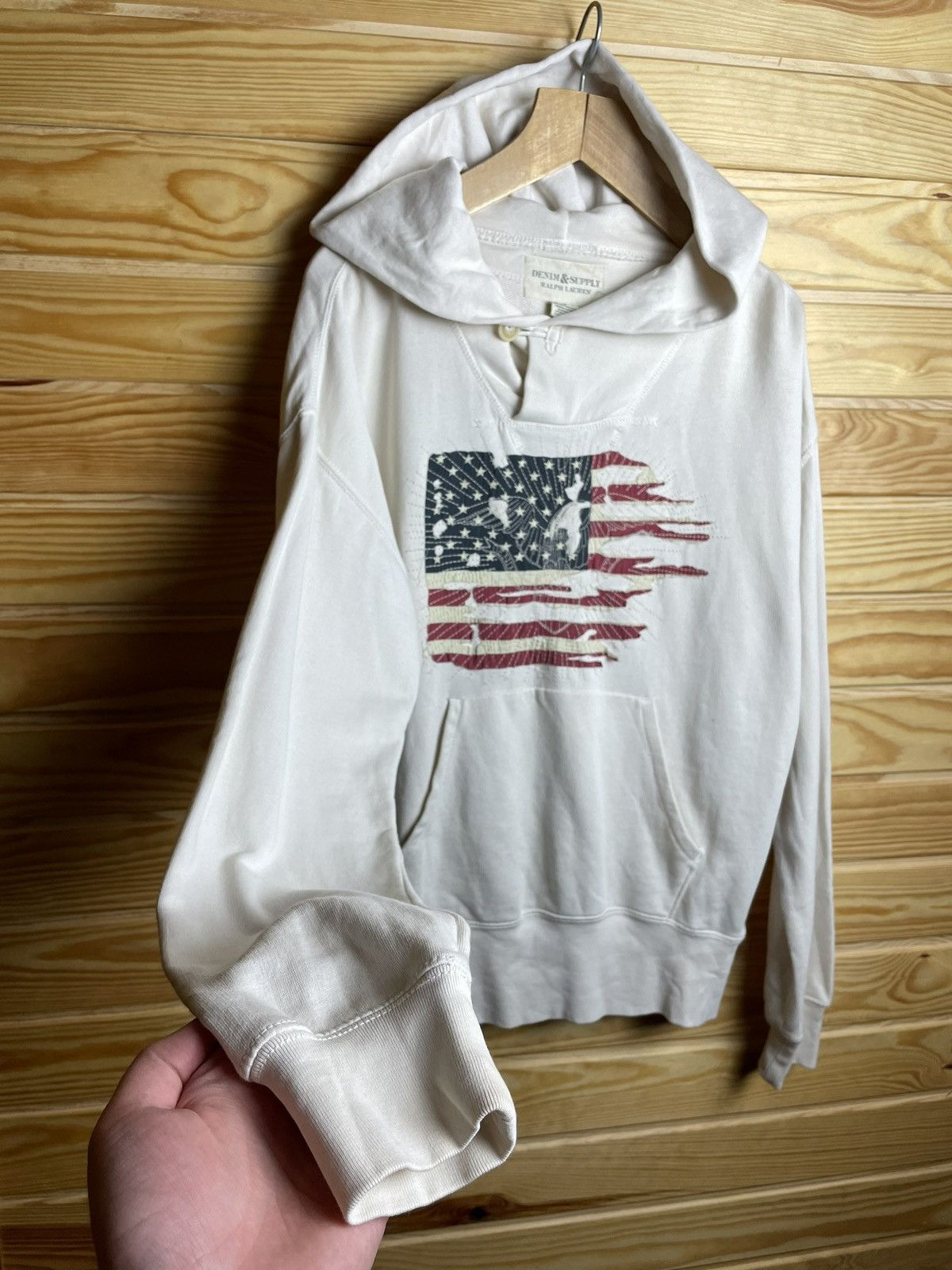 Denim & Supply Ralph Lauren × Polo Ralph Lauren × Vintage Denim Supply Ralph Lauren Hoodie Mens USA Y2K 90s Size US M / EU 48-50 / 2 - 3 Thumbnail