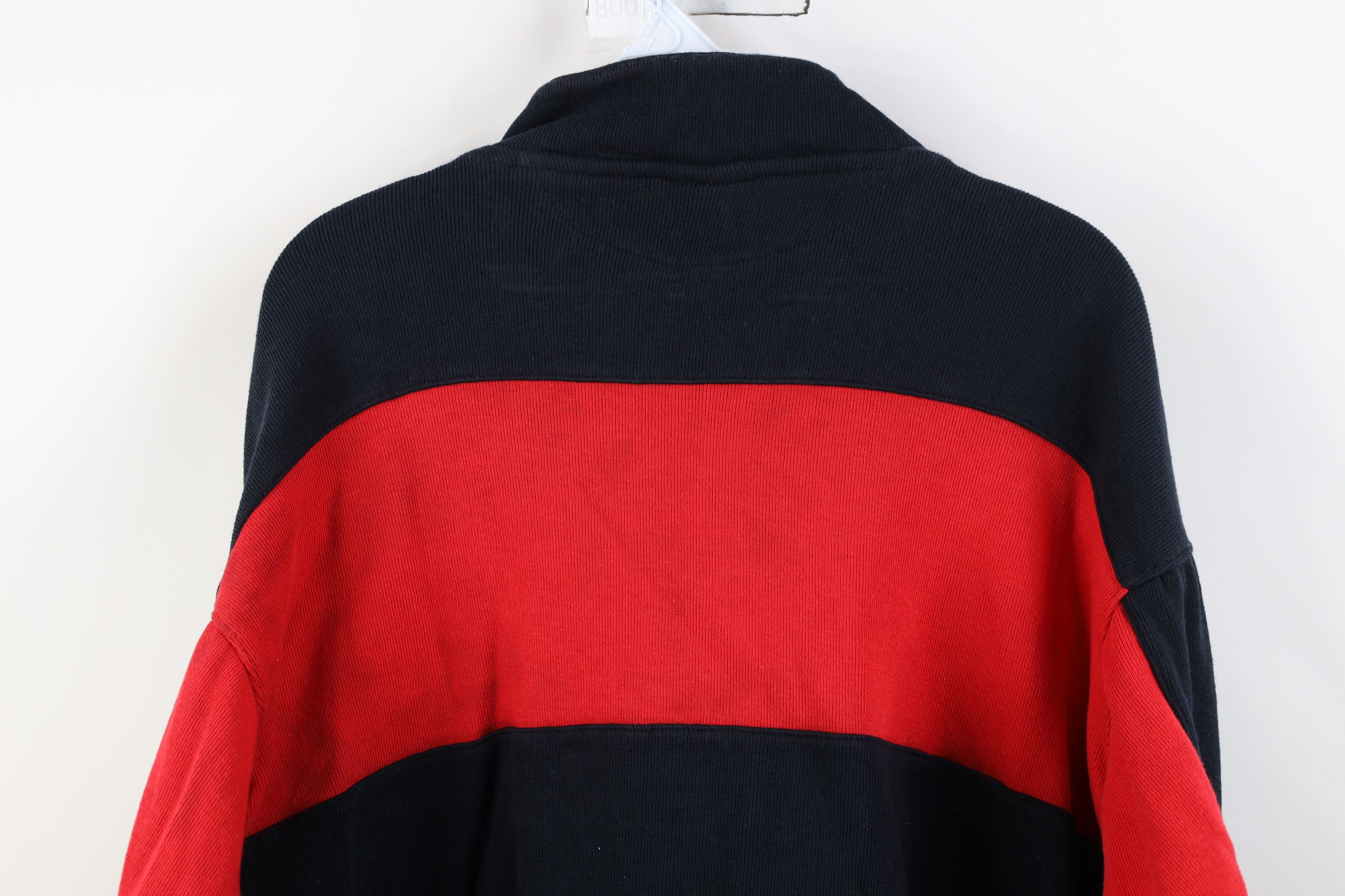 Marlboro Vintage 90s Marlboro Block Boxy Fit Knit Hal Zip Sweater Size L / US 10 / IT 46 - 14 Thumbnail