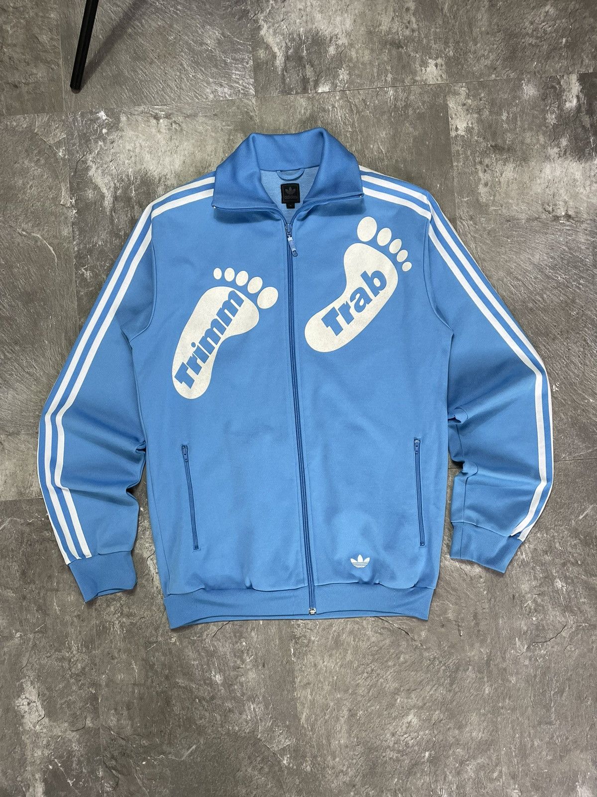 Adidas Vintage Adidas Trim Trab 2004 Zip Up Hoodie Y2K Streetwear Size US M / EU 48-50 / 2 - 1 Thumbnail