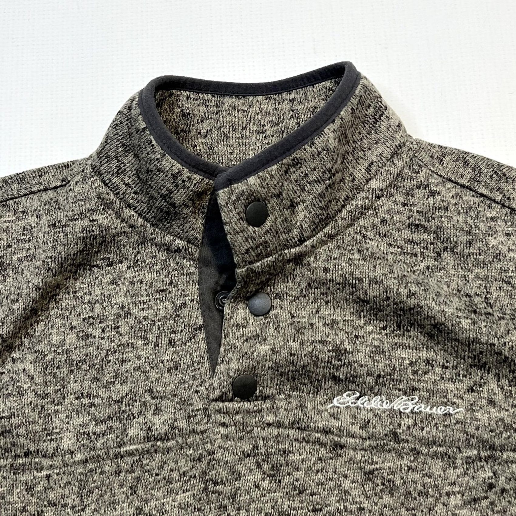 Eddie Bauer Eddie Bauer Radiator Fleece Snap Pullover Mens Small Gray Mock Neck Sweater Warm Size US S / EU 44-46 / 1 - 6 Thumbnail