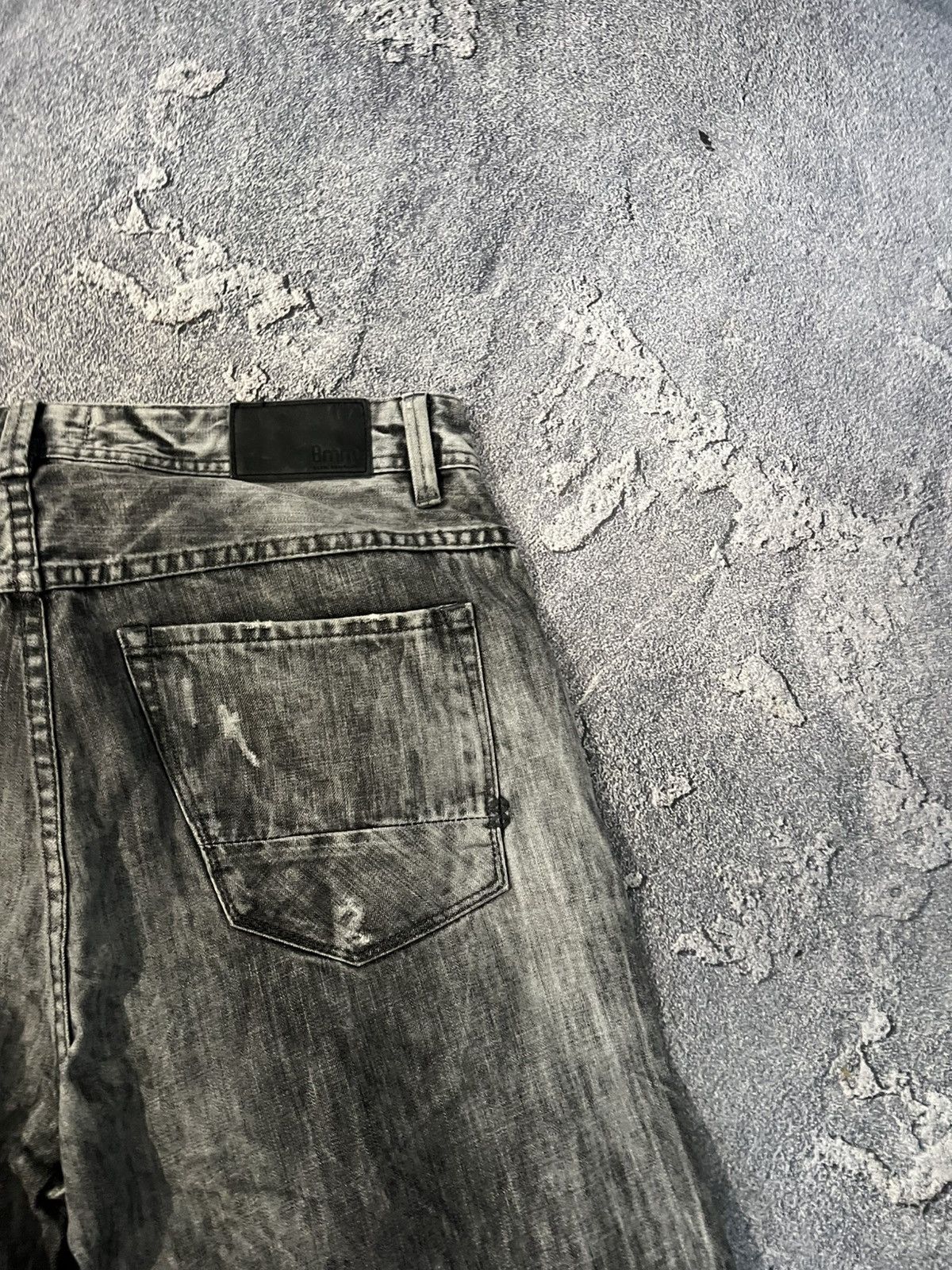 Japanese Brand SWAG Destroyed Acid Washed — Streetwear Weathered Slim Jeans Size US 33 - 4 Thumbnail