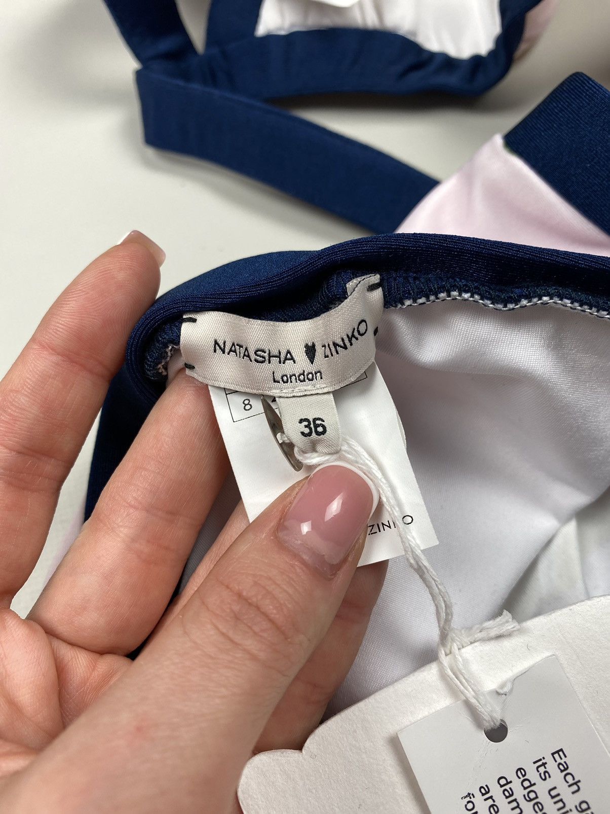 Designer × Natasha Zinko BNWT! Natasha Zinko neoprene bikini 2 piece swim suit Size XS / US 0-2 / IT 36-38 - 18 Thumbnail
