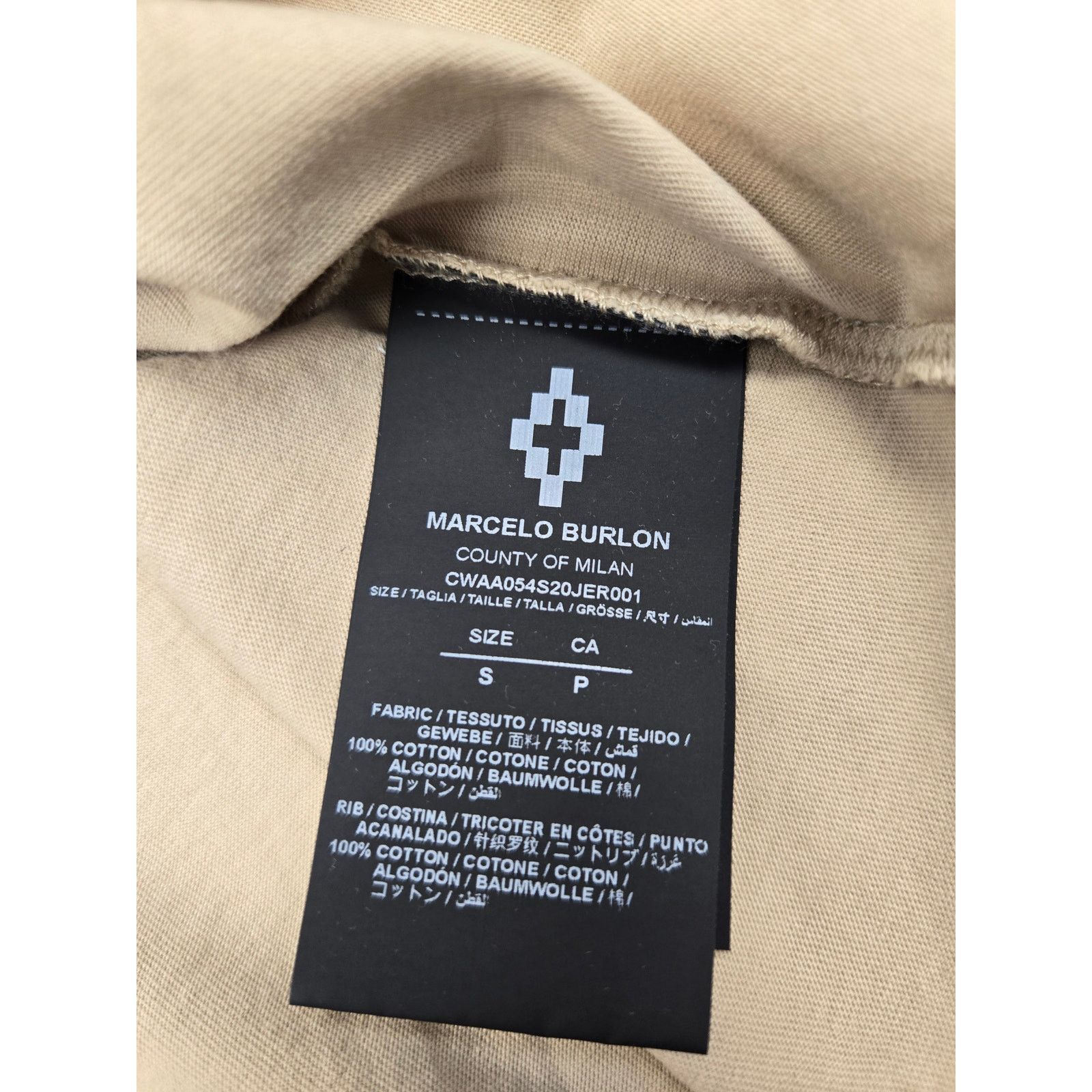 Marcelo Burlon Marcelo Burlon Wings Beige/Lime SS Tee Size Small NWT Size US S / EU 44-46 / 1 - 4 Thumbnail