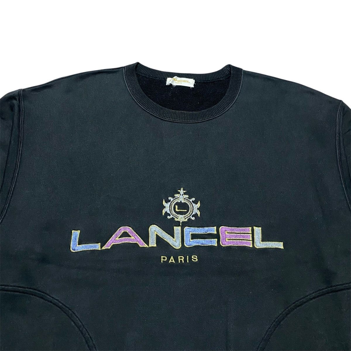 Lancel Rare‼️🔥 Vintage LANCEL Paris Logo Embroidery Sweatshirt Size US S / EU 44-46 / 1 - 3 Thumbnail