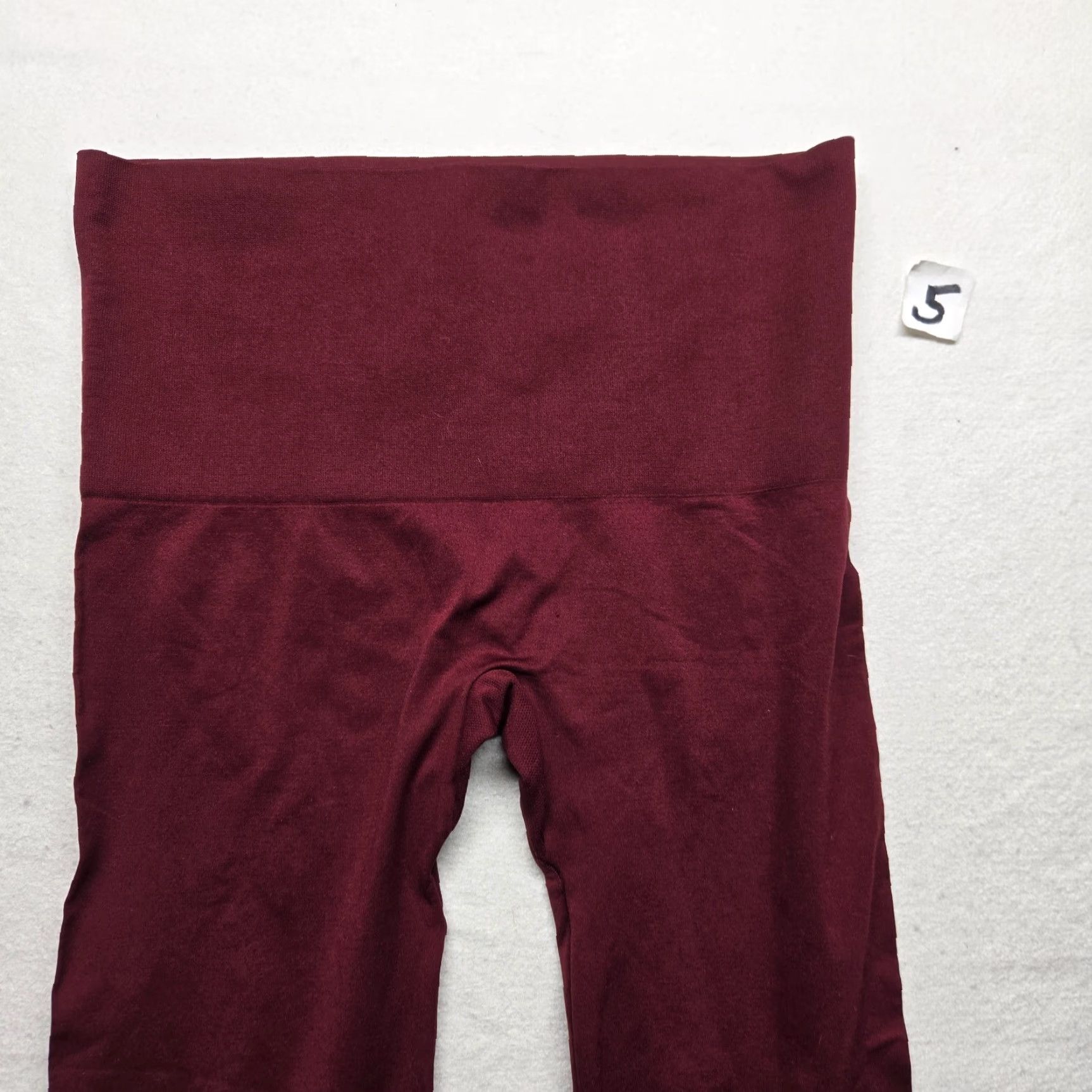 Vintage Cato Leggings Women L High Rise Red Nylon Polyester Spandex Activewear Pants Adult Size L - Vintage? No (adjust) Size 36" / US 14 / IT 50 - 2 Thumbnail