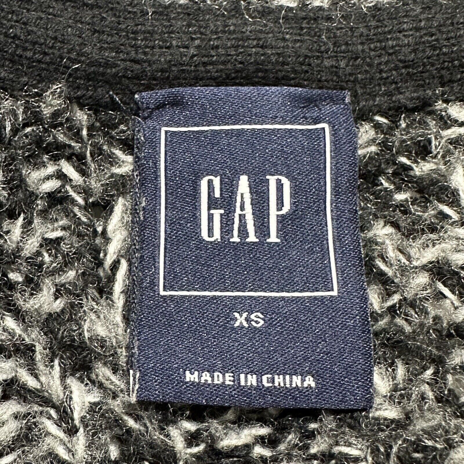 Gap Gap XS Cardigan Sweater Pockets Heavyweight Knit Black Size XS / US 0-2 / IT 36-38 - 3 Thumbnail