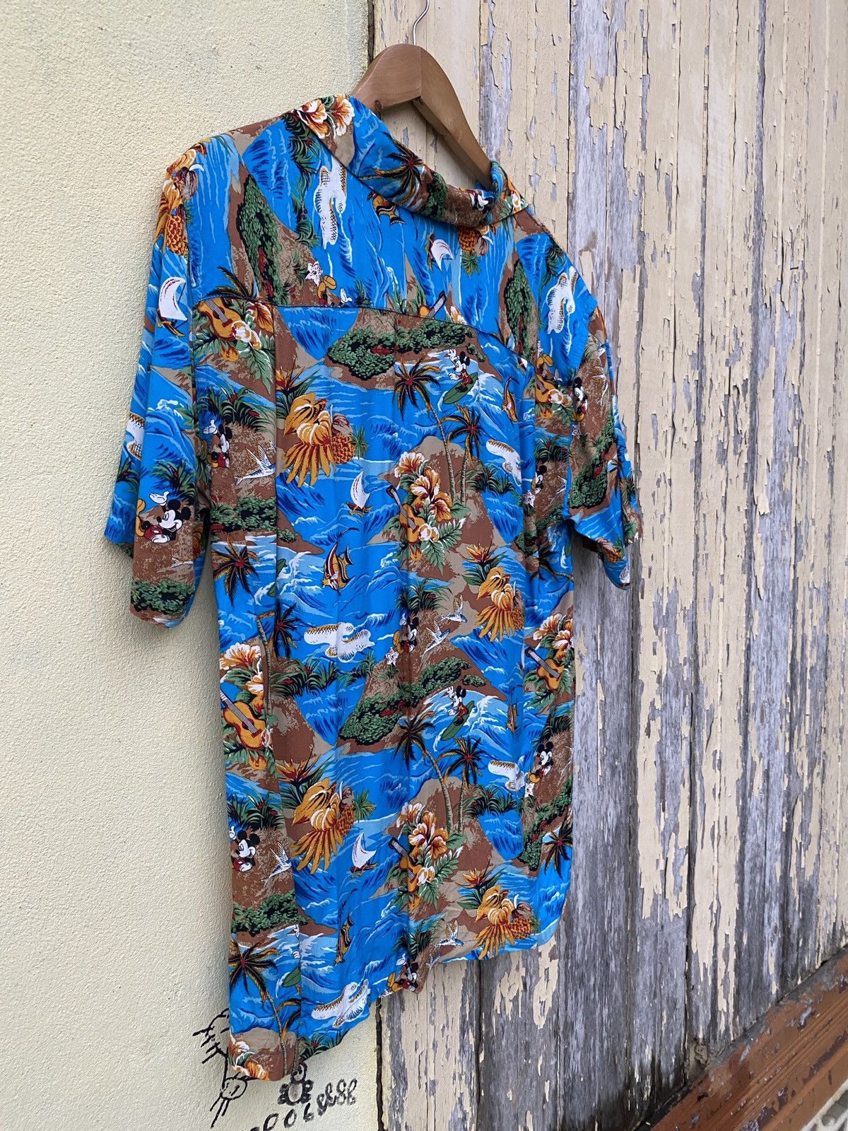 Disney × Vintage Vintage aloha disney mickey full print hawaiian shirt Size US L / EU 52-54 / 3 - 5 Thumbnail