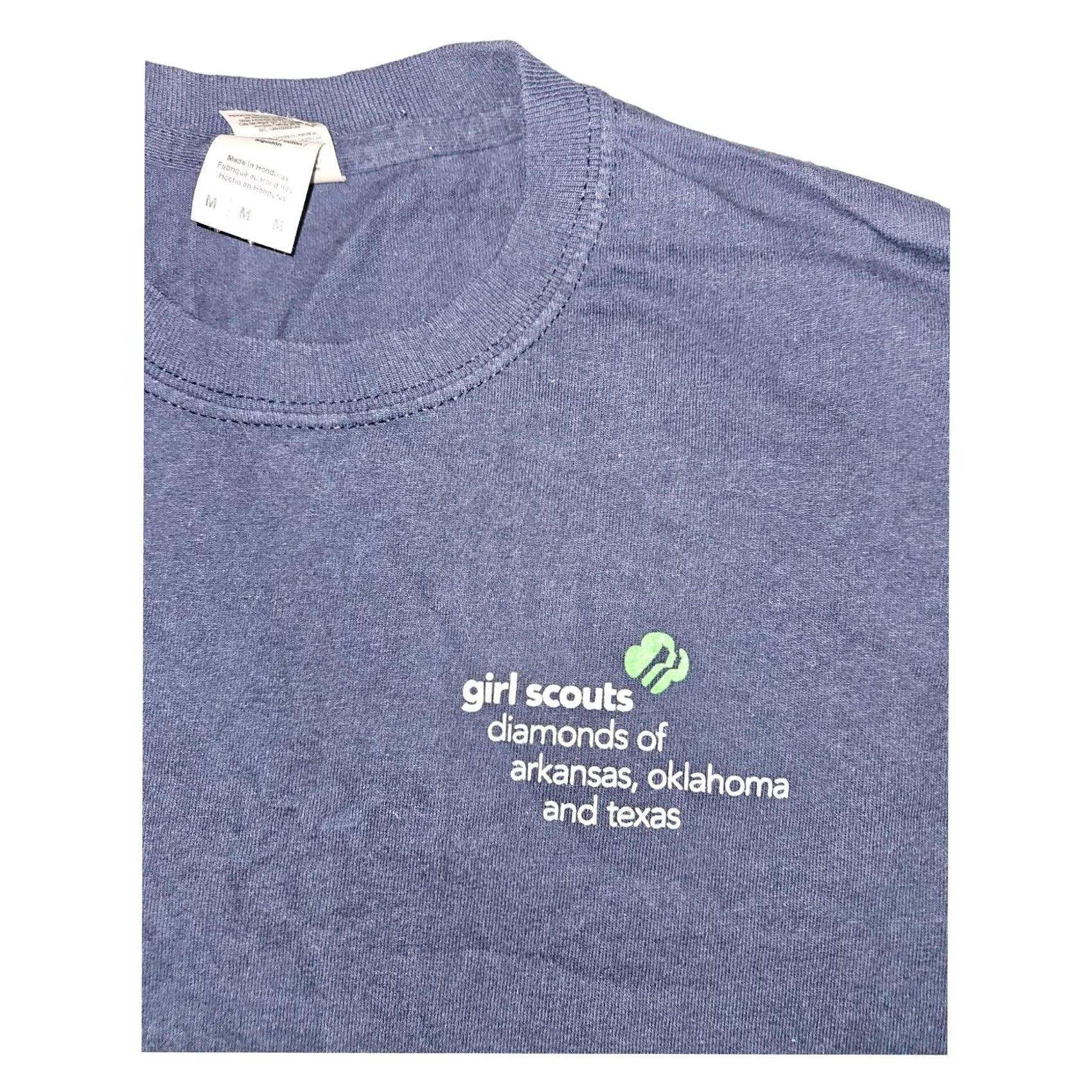 Gildan Gildan Girl Scouts T-Shirt Medium Juniors/Women's Short Sleeve Navy Blue Graphic Print Size M / US 6-8 / IT 42-44 - 3 Thumbnail