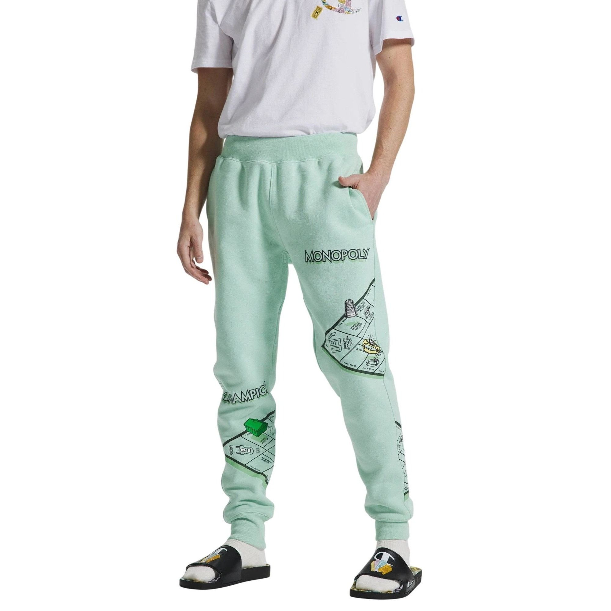 Champion Champion x Hasbro Monopoly Board Men's Mint Green Reverse We Size US 29 - 1 Thumbnail
