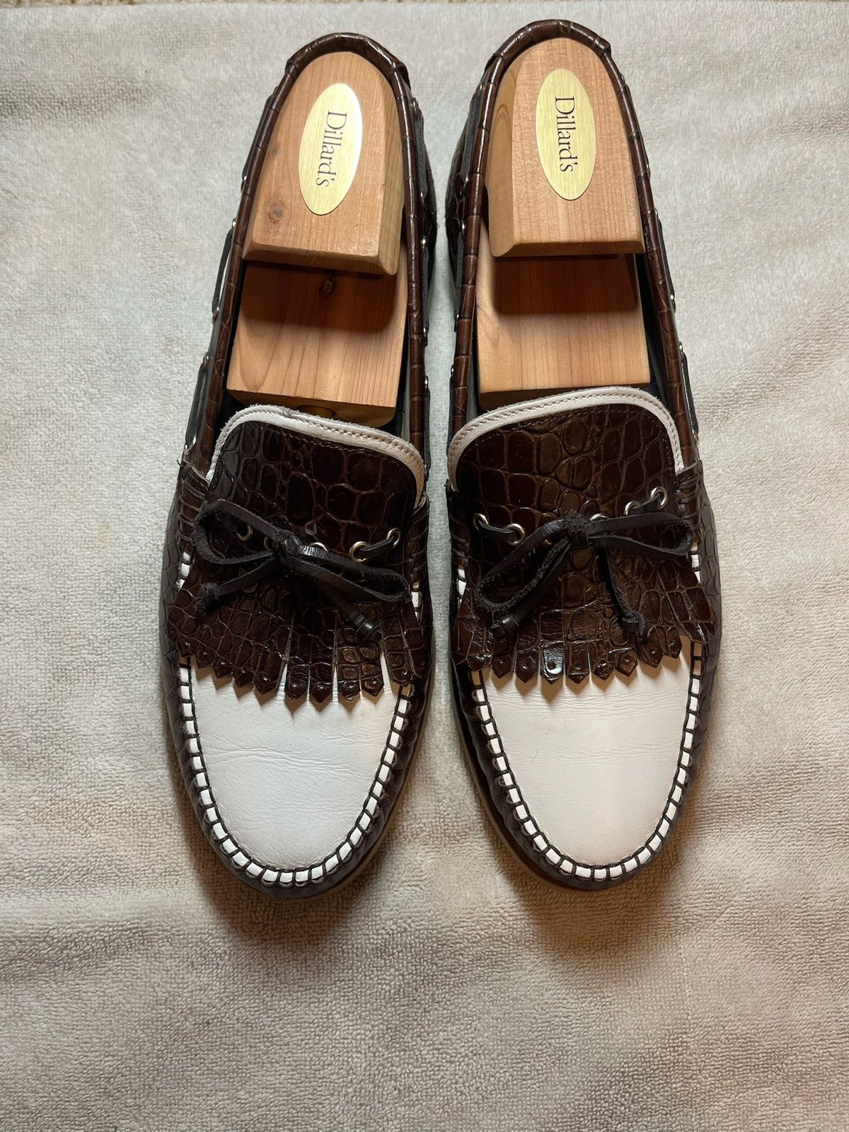 Salvatore Ferragamo Crocodile Dress Loafers Size US 9 / EU 42 - 1 Thumbnail