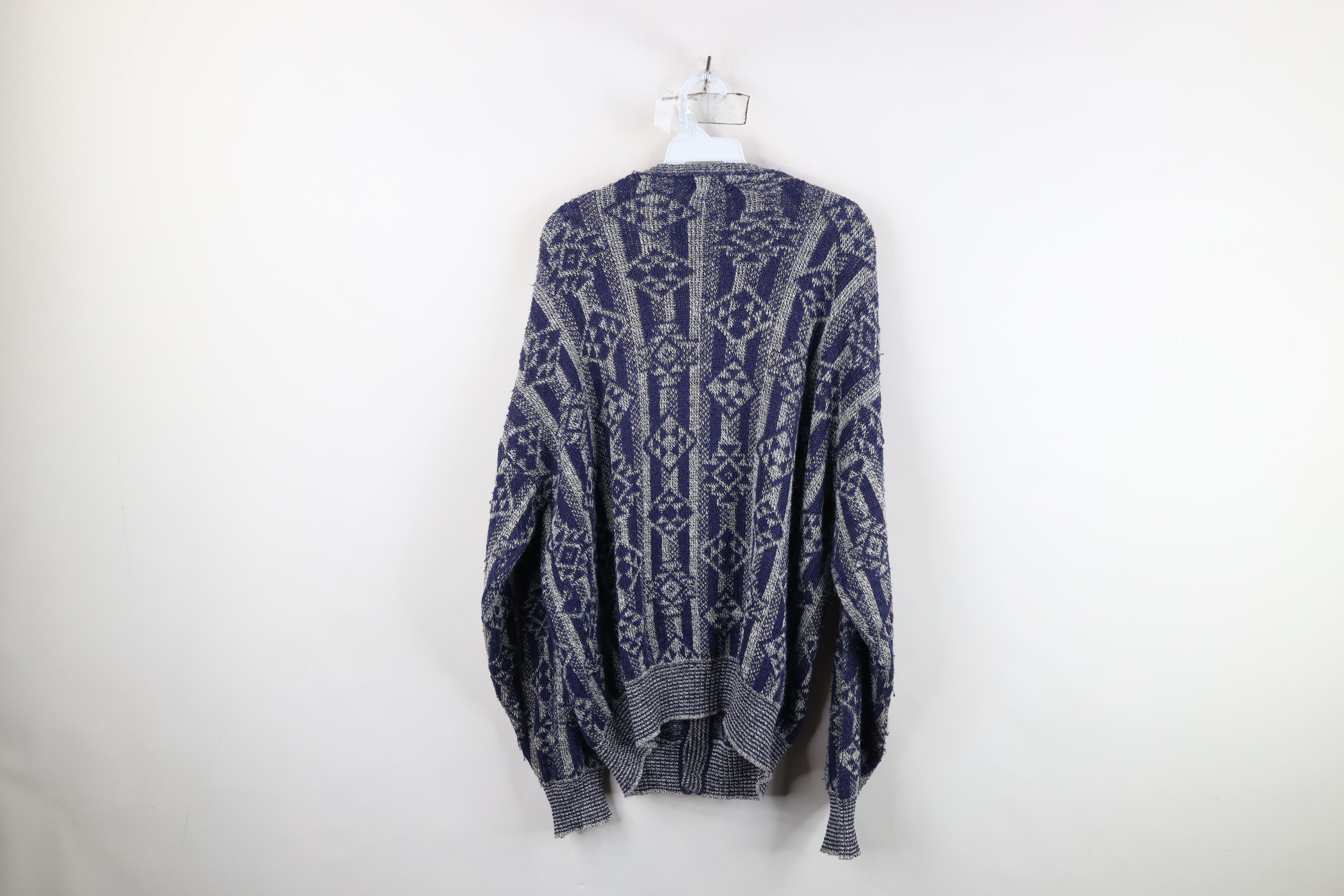 Vintage Vintage 90s Coogi Style Ed Bassmaster Knit Cardigan Sweater Size US M / EU 48-50 / 2 - 7 Thumbnail
