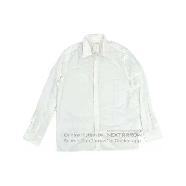Givenchy Givenchy Men's White Square Collar Long-Sleeve Shirt. Size US S / EU 44-46 / 1 - 2 Thumbnail