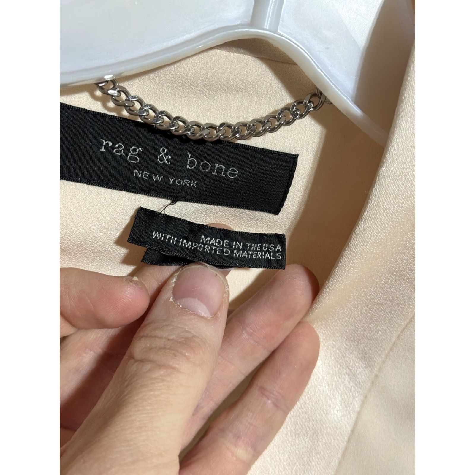 Rag & Bone rag & bone New York Peach Blazer Women S Button Lined USA Shirt Jacket Size S / US 4 / IT 40 - 3 Thumbnail