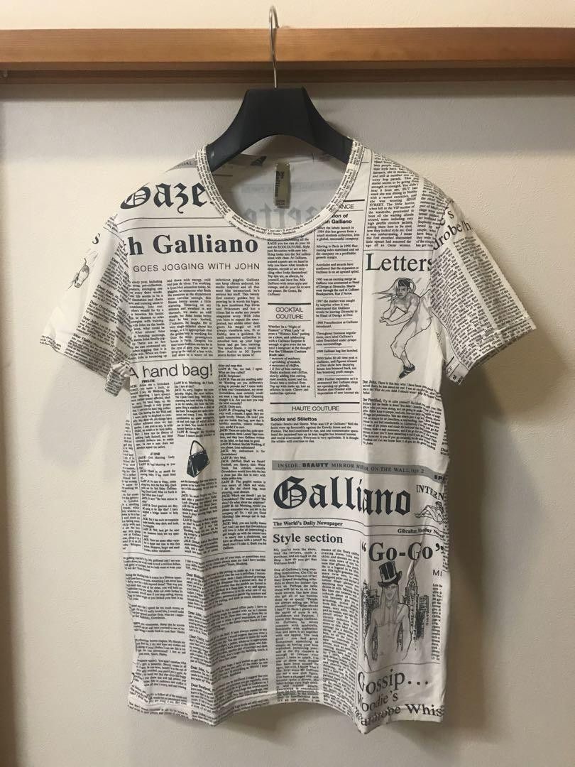 John Galliano Newspaper T Shirt | Grailed