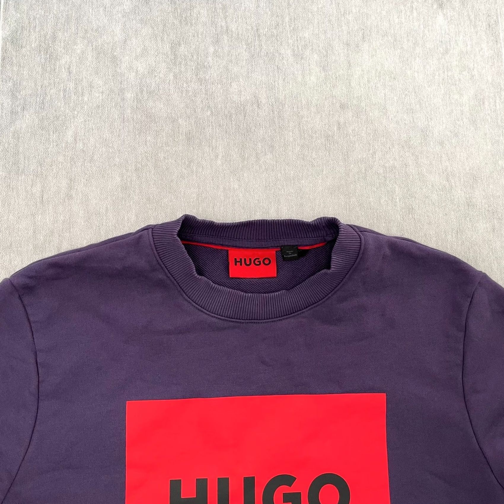 Hugo Boss HUGO BOSS Sweater Mens M Purple Pullover Logo Crew Neck Knit Classic Casual Pullover - 2009s? Size US M / EU 48-50 / 2 - 2 Thumbnail