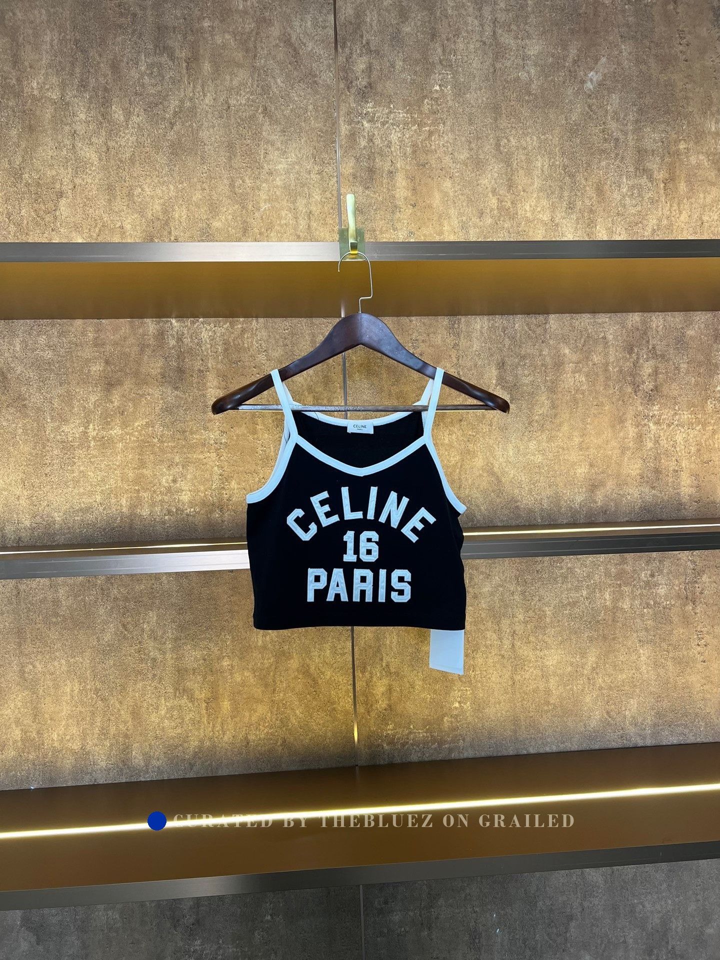 Celine Celine 16 Black White Camisole Top Size S / US 4 / IT 40 - 1 Thumbnail