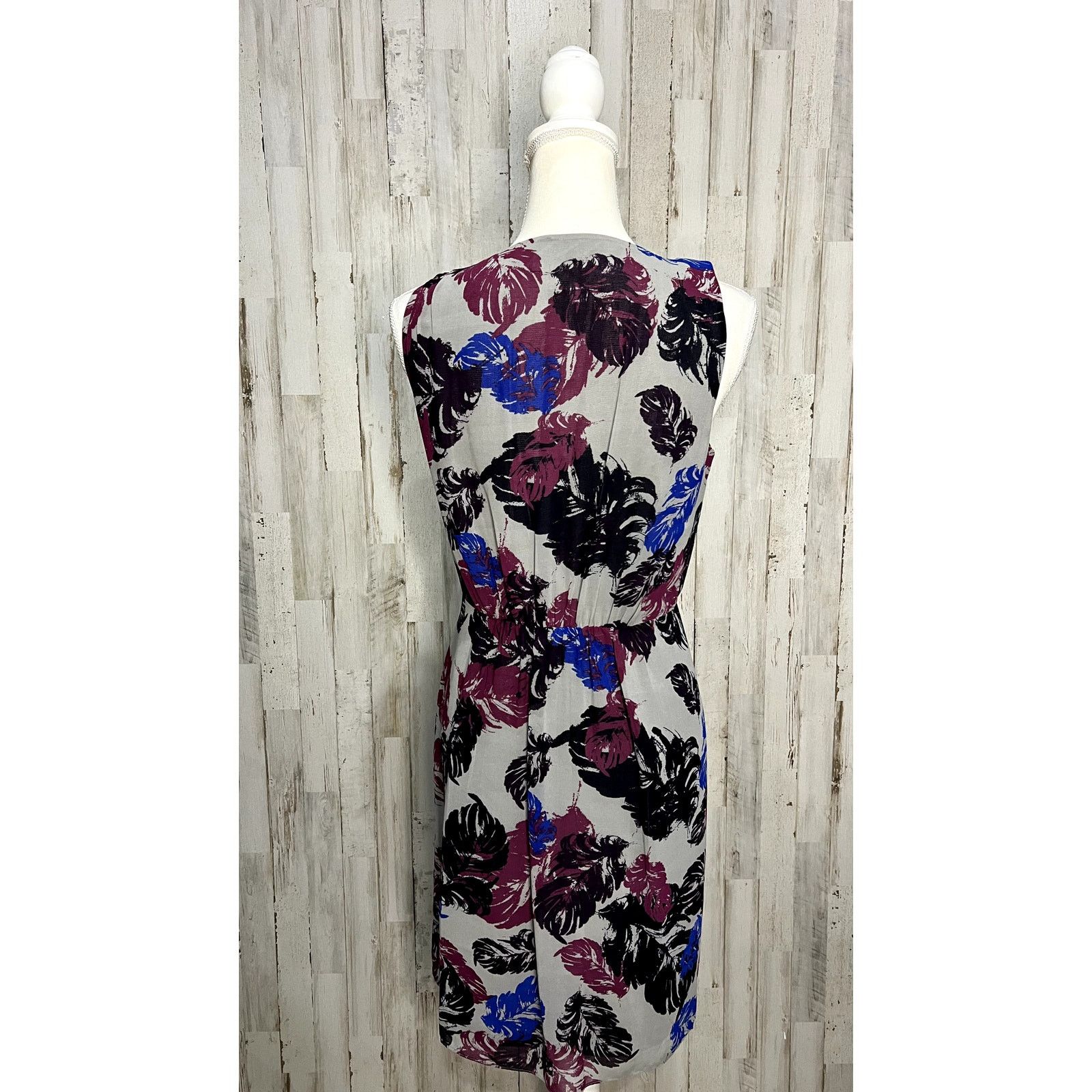 Banana Republic Banana Republic Women's Floral Sleeveless Dress Gray Size 6 Size M / US 6-8 / IT 42-44 - 4 Thumbnail