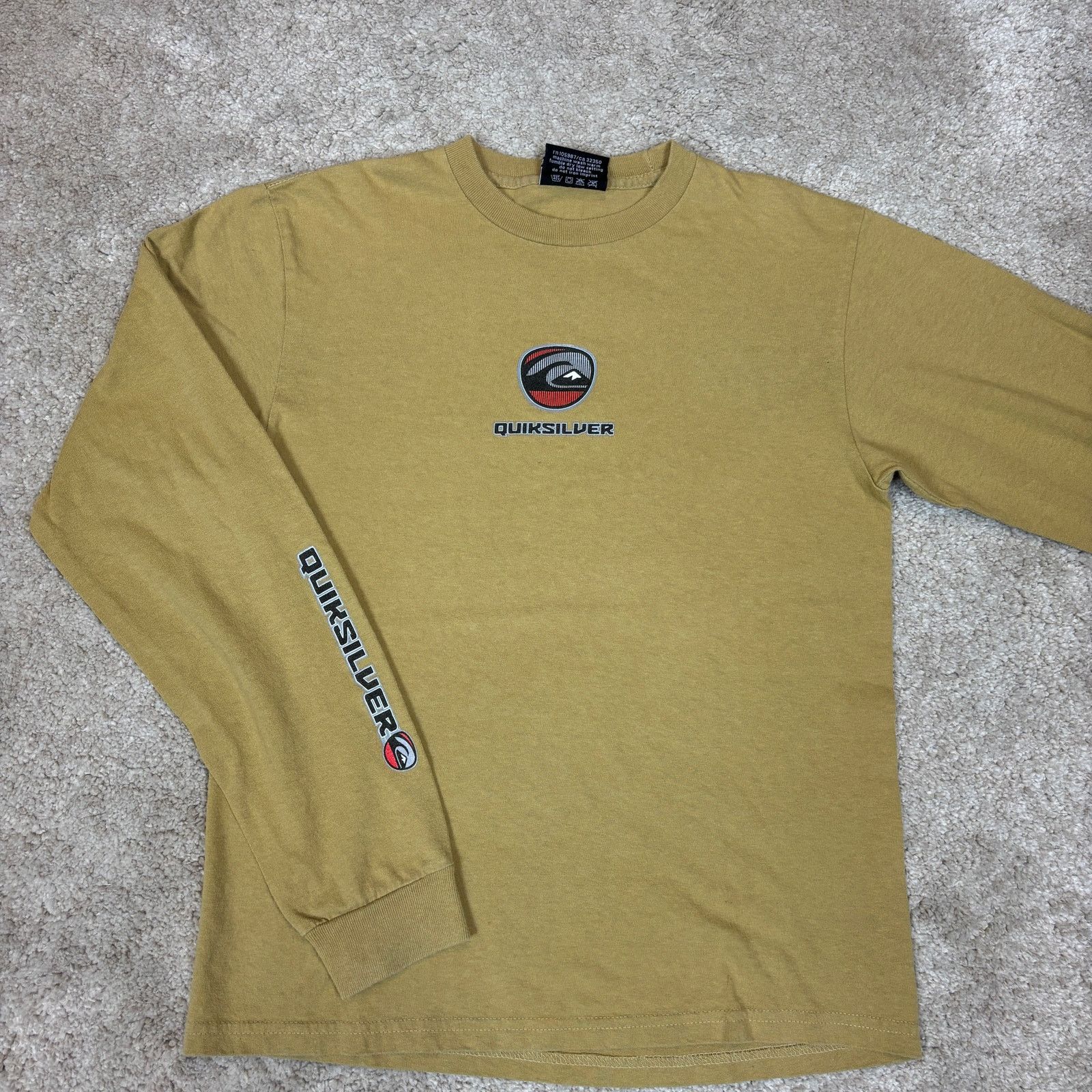 Quiksilver × Vintage Vintage 90s Quiksilver Logo Surf Long Sleeve Shirt Men's S Size US S / EU 44-46 / 1 - 2 Thumbnail