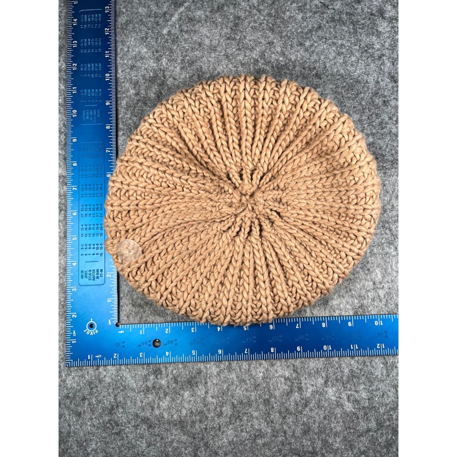 Vintage BA-BO Beret Beanie Women One Size Beige Crochet Knit Wool Blend Made Italy NEW Size ONE SIZE - 5 Thumbnail