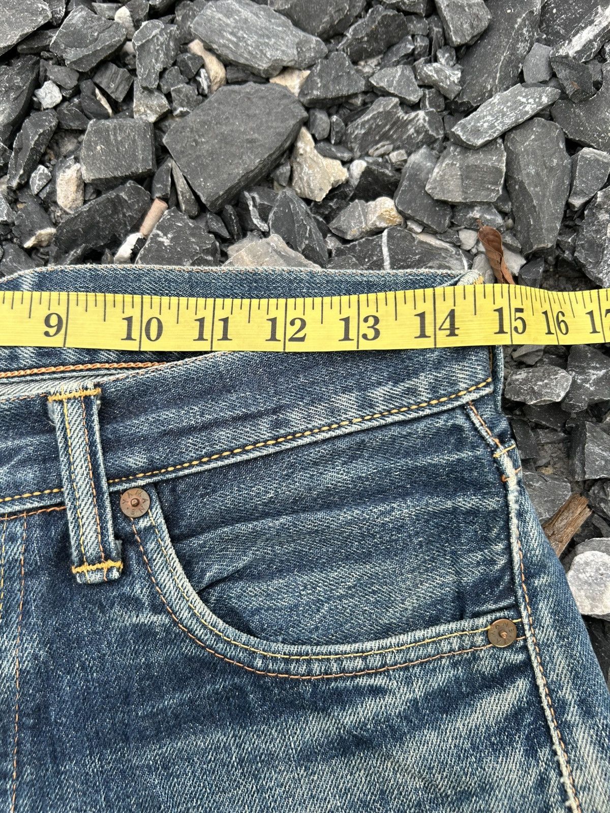 Japanese Brand × Kapital × Vintage Evisu Selvedge Distressed Japanese Denim Jeans Size US 29 - 19 Thumbnail