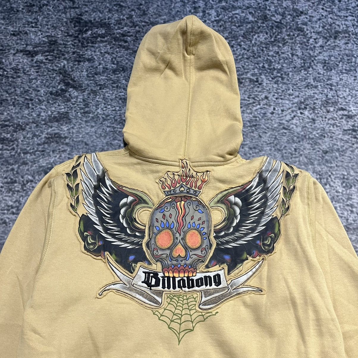 Billabong Vintage Y2K Billabong Skull Grunge Skater Zip Up Hoodie NEW Size US S / EU 44-46 / 1 - 7 Thumbnail