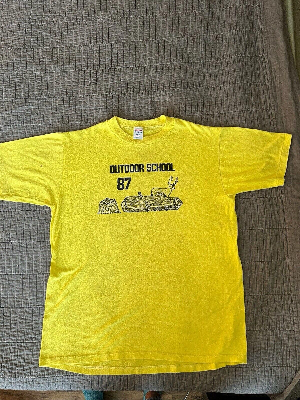 Jerzees Vintage Jerzees Single Stitch Outdoor School 87 Size L Size US L / EU 52-54 / 3 - 1 Thumbnail