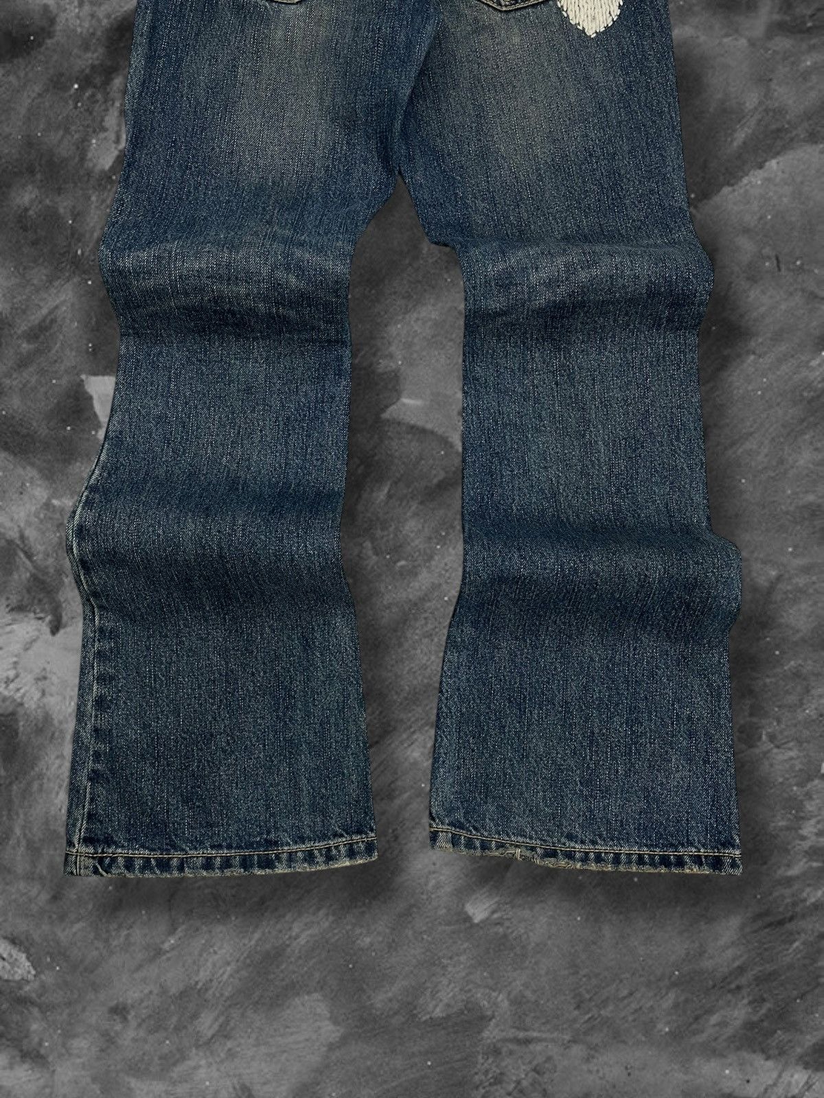 semanticdesign Vintage Rare 90s Japan Designer Semantic Design Flared Denim Size US 30 / EU 46 - 7 Thumbnail