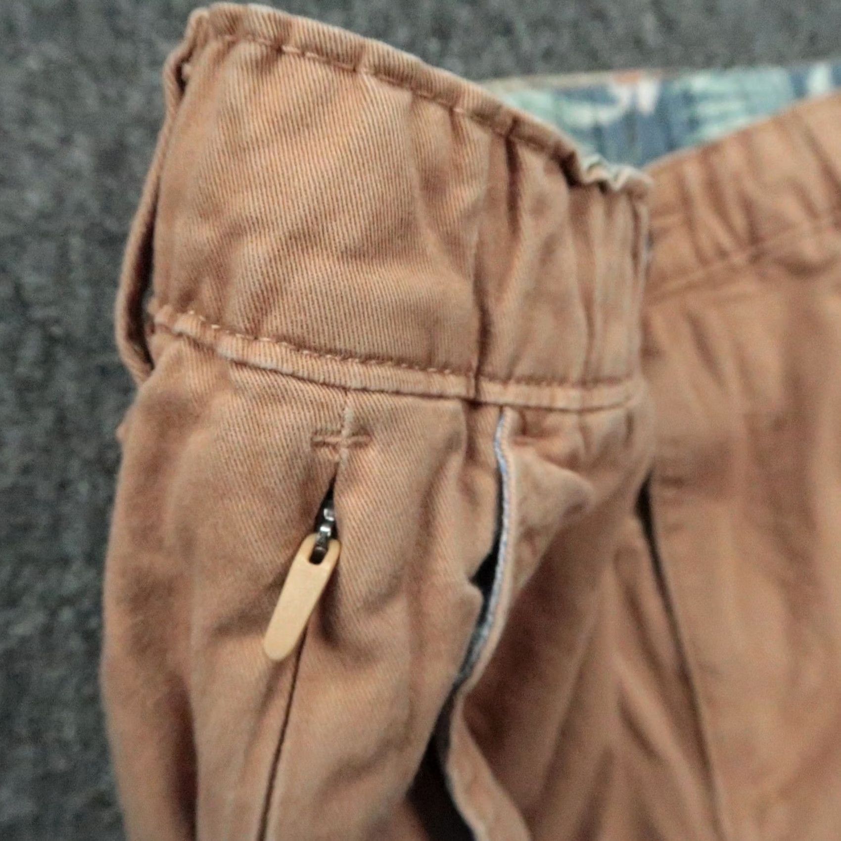 Chubbies Chubbies Pants Mens Small Brown Chino Trouser 30x30 Straight Pocket Zip Front Regular Size 30 Inseam 30 Size US 29 - 4 Thumbnail