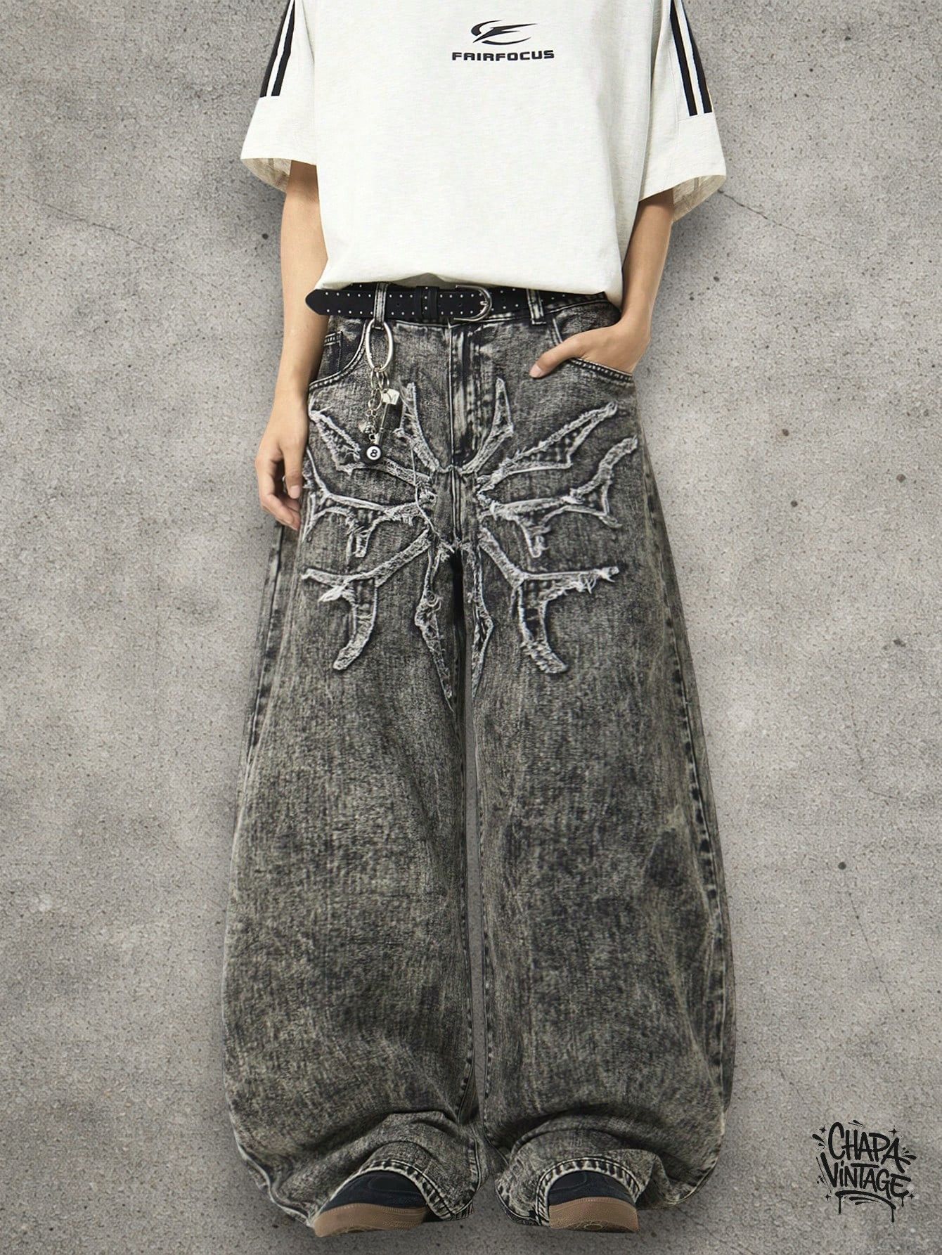Japanese Brand Wide leg loose jeans Size US 32 / EU 48 - 3 Thumbnail