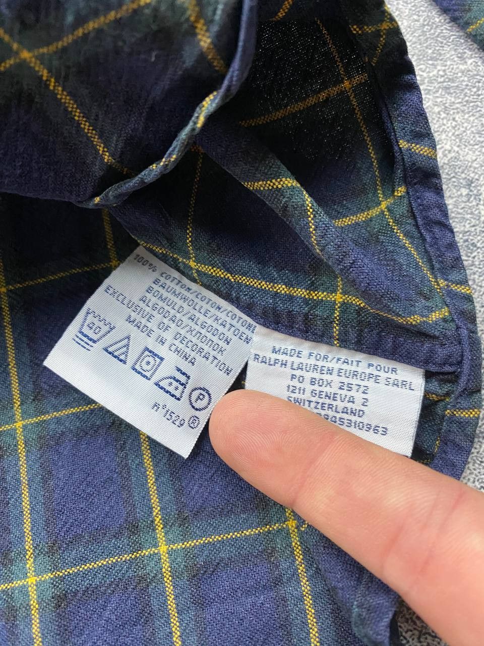 Polo Ralph Lauren × Ralph Lauren Vintage Polo Ralph Lauren Shirt Long Sleeve Check Size XL Size US XL / EU 56 / 4 - 9 Thumbnail
