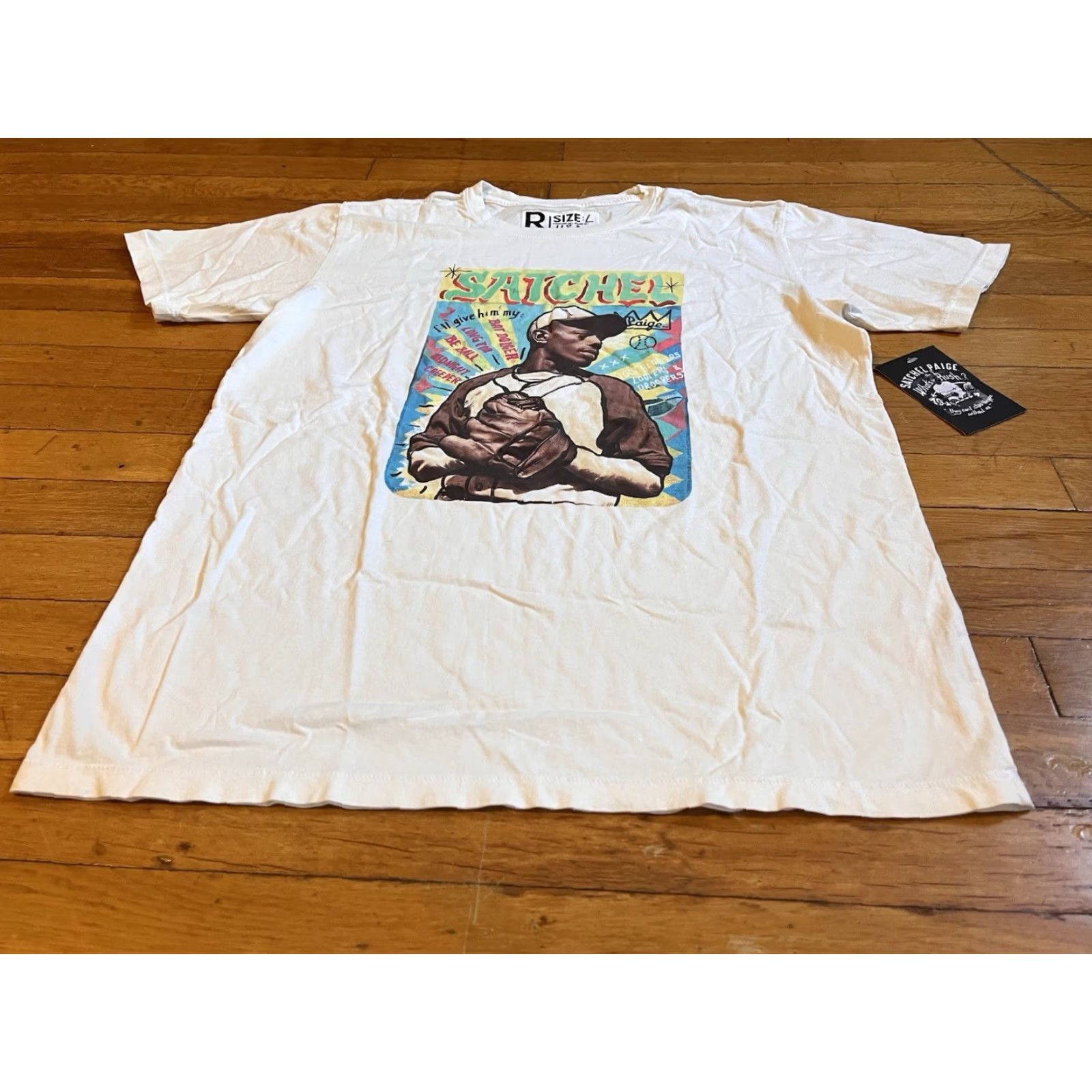 Roots Roots of Fight Satchel Paige What's the Rush Shirt Men's Large Ivory Size US L / EU 52-54 / 3 - 2 Thumbnail