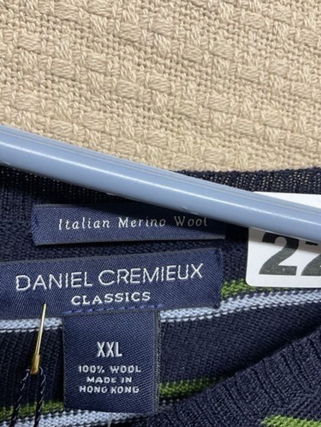Daniel Cremieux NWT Daniel Cremieux Classics Wool VNeck Sweater Men Size 2XL Size US XXL / EU 58 / 5 - 4 Thumbnail