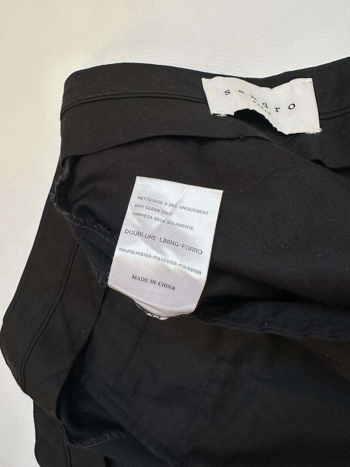 Sandro SANDRO Paris wool dark blue trousers Size 44R - 12 Thumbnail