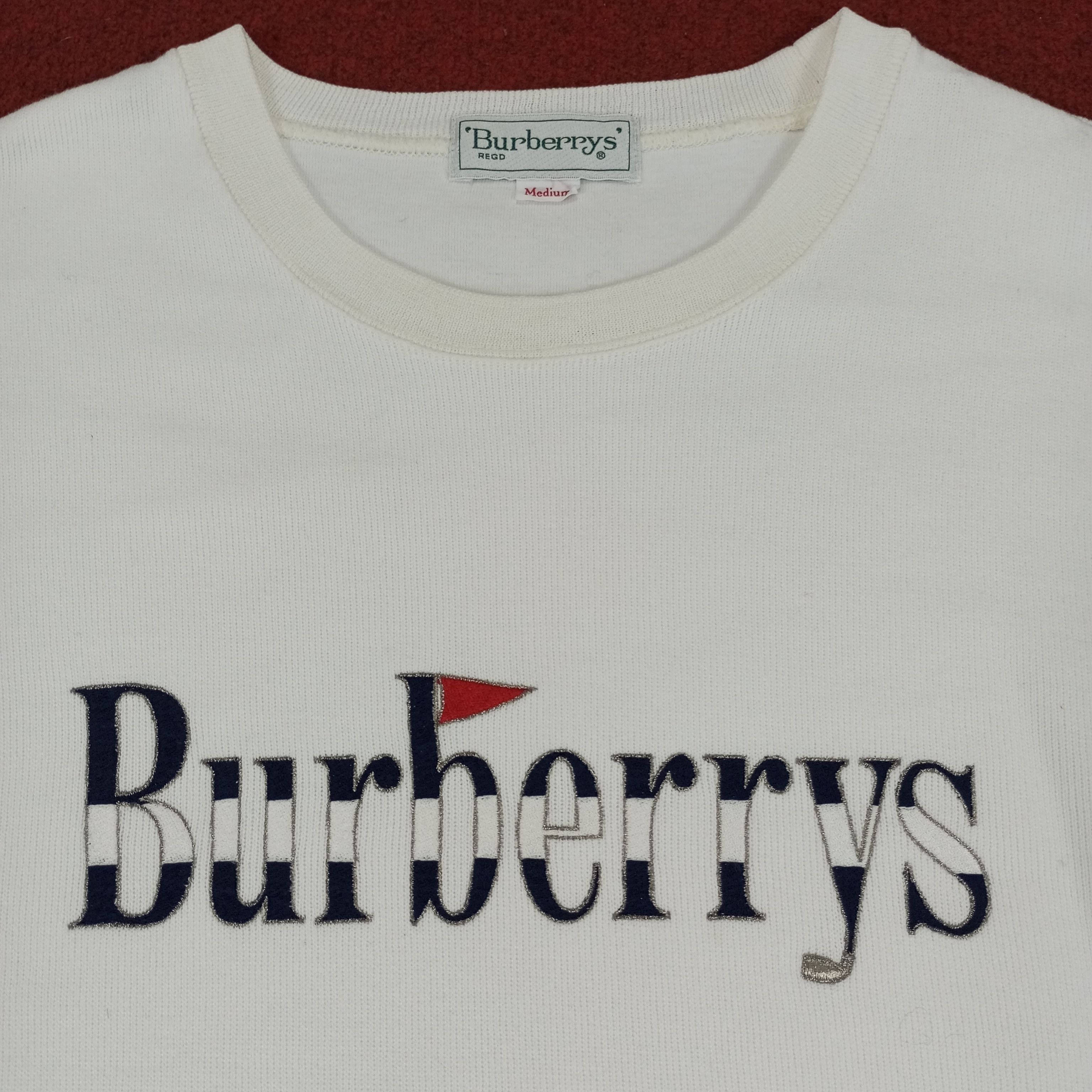 Burberry × Vintage Burberrys Embroidery Design Fashion Style Sweatshirt Size US S / EU 44-46 / 1 - 2 Thumbnail