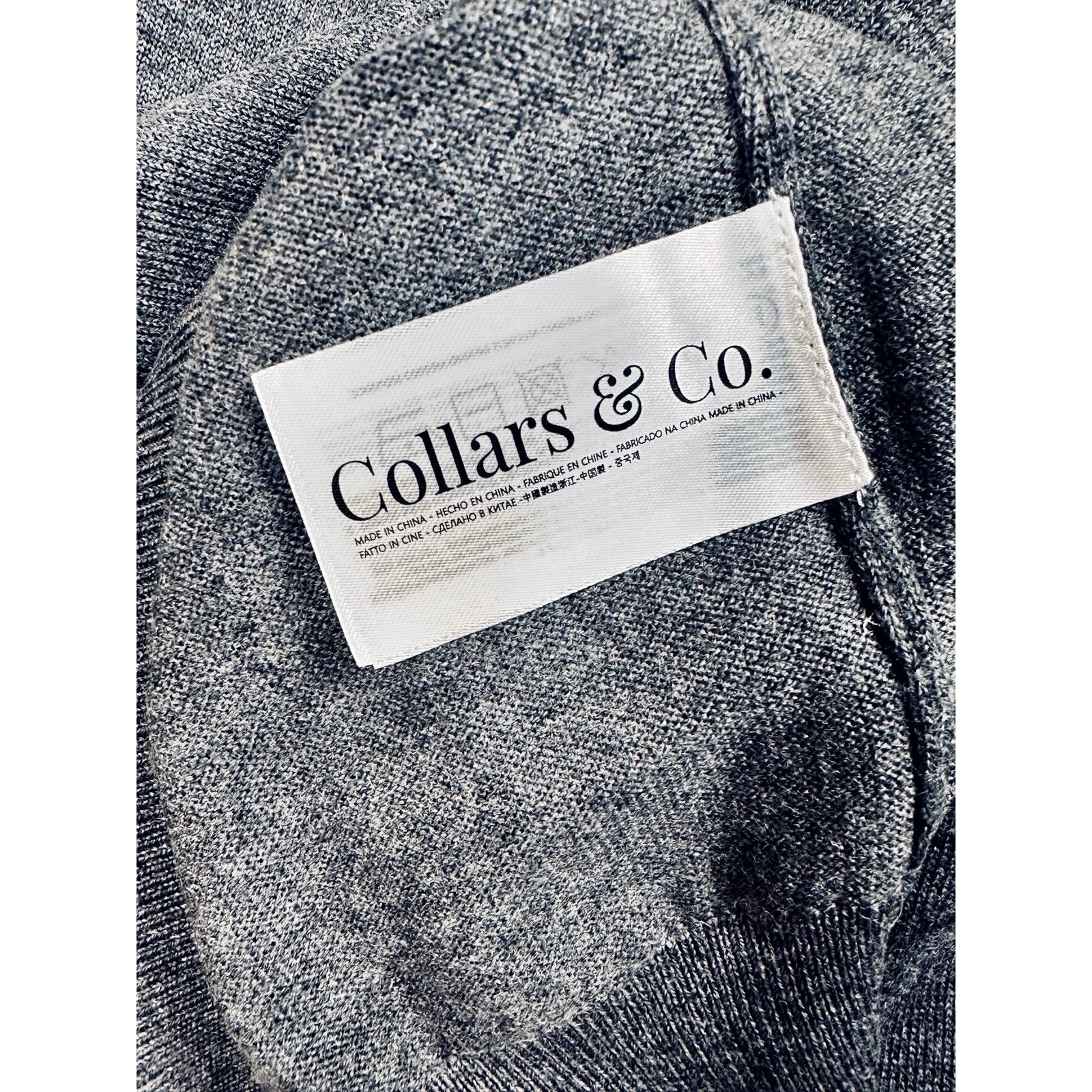 Other Collars & Co Australian Merino Wool Quarter Zip Sweater Gray Size US L / EU 52-54 / 3 - 11 Thumbnail