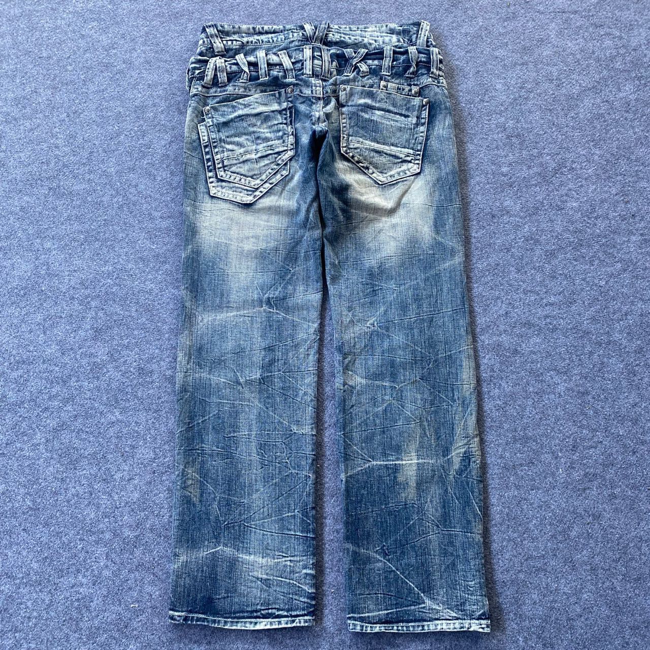 If Six Was Nine 💥Best Offer💥Japanese Brand Double Waist Distressed Denim Size US 36 / EU 52 - 2 Thumbnail