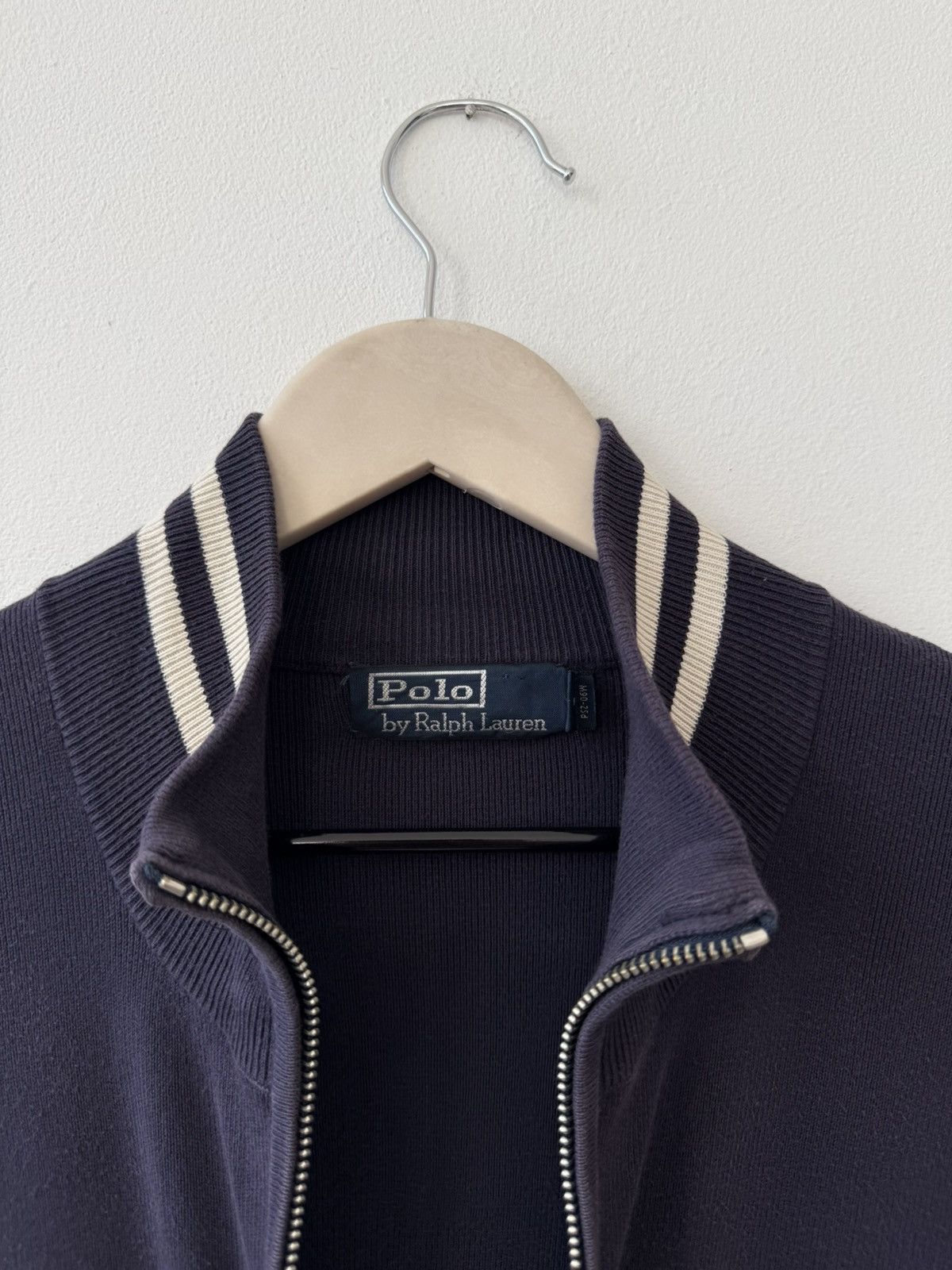 Polo Ralph Lauren Polo Ralph Lauren Vintage Full Zip Cotton Knit Sweater Navy Size US M / EU 48-50 / 2 - 8 Thumbnail