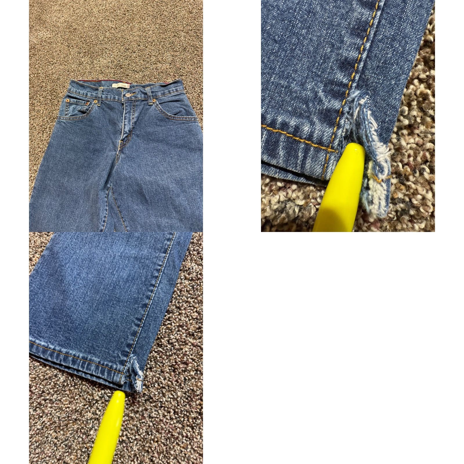 Levi's VINTAGE Levi's 550 & 512 Women's Jeans Size 4 Blue Denim Bootcut Slim Lot OF 2 Size 27" / US 4 / IT 40 - 10 Thumbnail