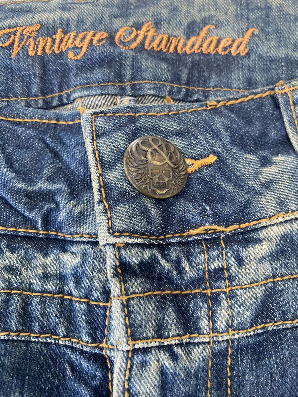 Hysteric Glamour × Japanese Brand × Le Grande Bleu (L.G.B.) Sick☠️ Jesse Logan Flare Jeans Rare 90s Size US 35 - 7 Thumbnail