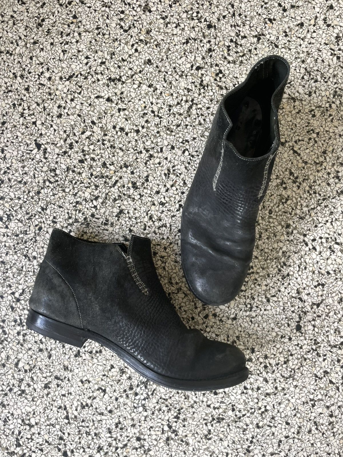 A1923 Handmade A1923 ankle boots in one-piece horse leather Size US 10 / EU 43 - 2 Thumbnail