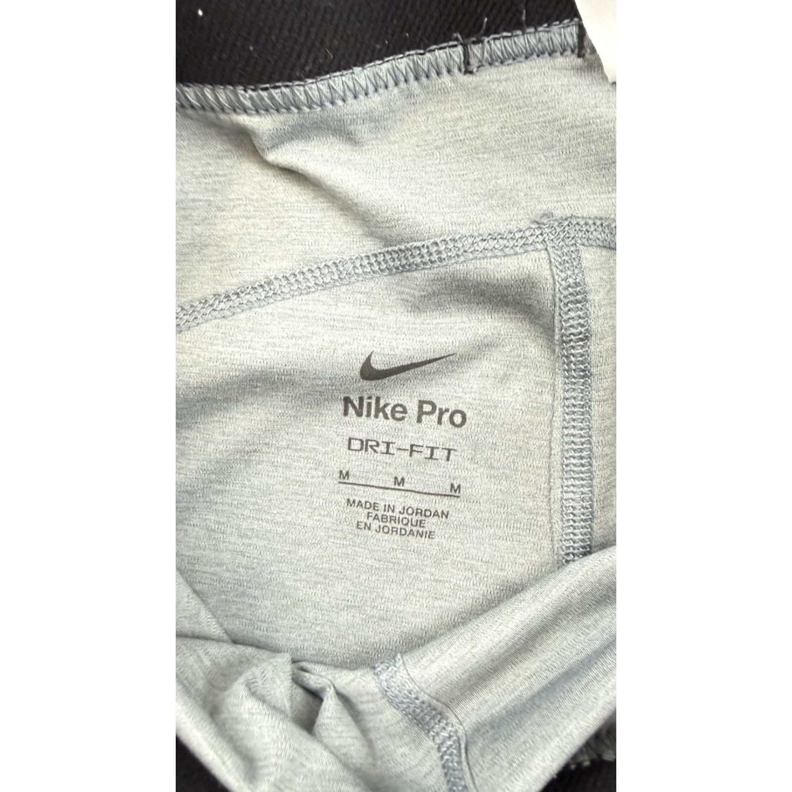 Nike Nike Pro Shorts Womens Medium Gray Dri-FIT Compression Training Activewear Size 32" / US 10 / IT 46 - 2 Thumbnail