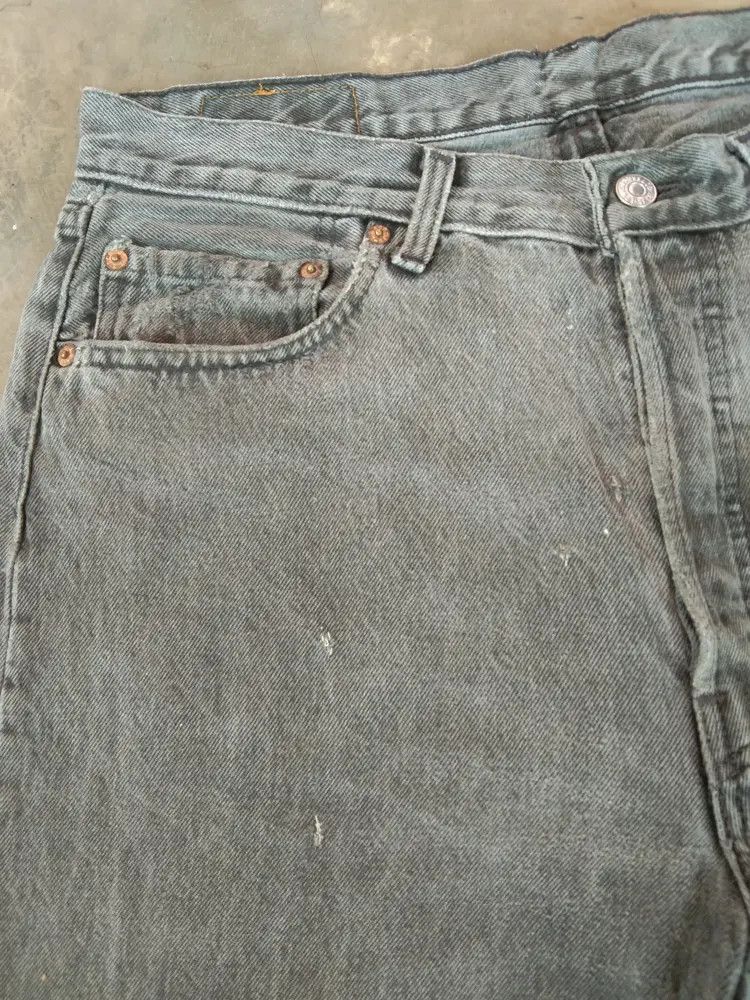 Levi's 90s Vintage Levi's 501 Made In USA Straight Leg Jeans 34x29 Size US 34 / EU 50 - 6 Thumbnail